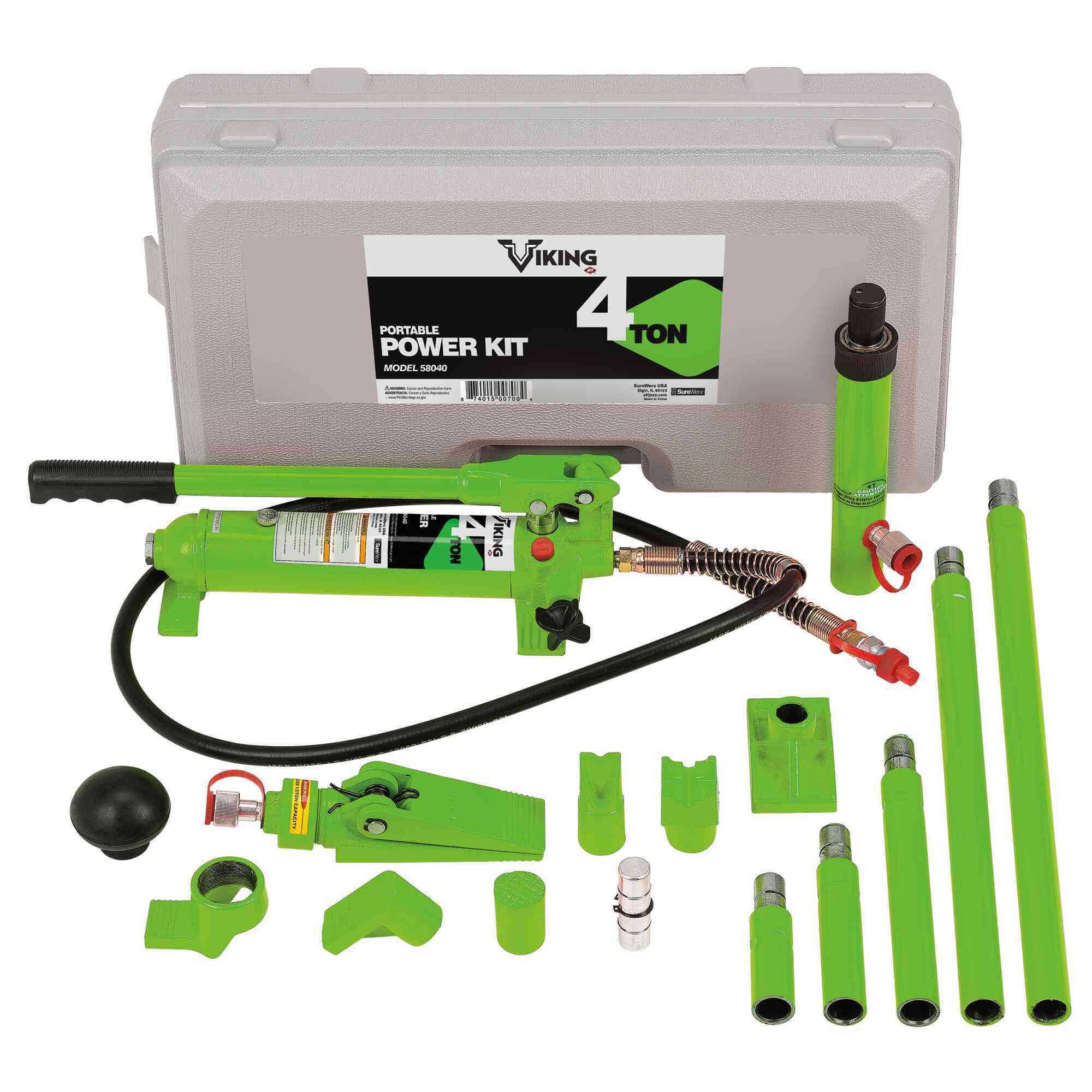 American Forge & Foundry Collision & Body Repair Kit — 4-Ton Capacity, 16 Pcs, Model# 58040